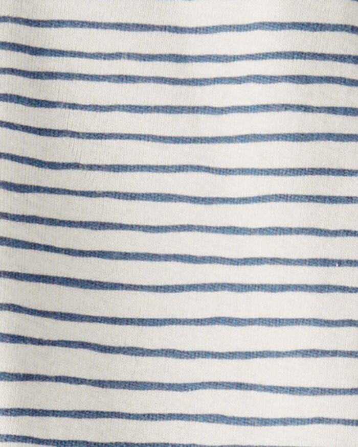 Baby Organic Cotton Sleeper Pyjamas in Stripes - Image 3